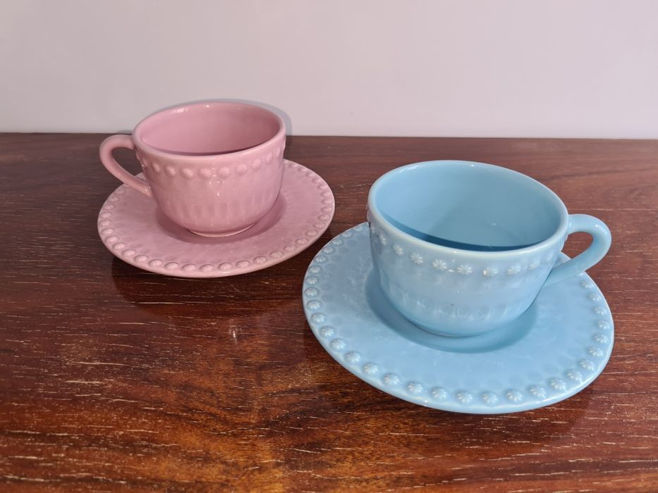 2 chávenas de chá Bordalo Pinheiro