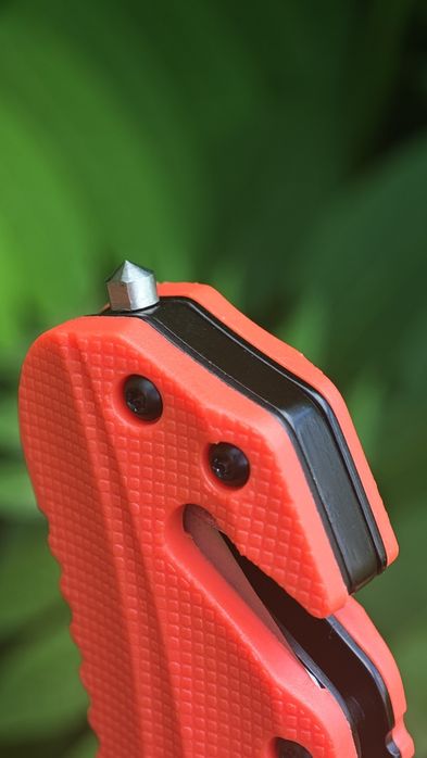 Ніж рятівника KERSHAW BARRICADE 8650ST SERRATED SpeedSafe,склобій,стропоріз,edc, складний ніж для щоденного використання, яскраві накладки