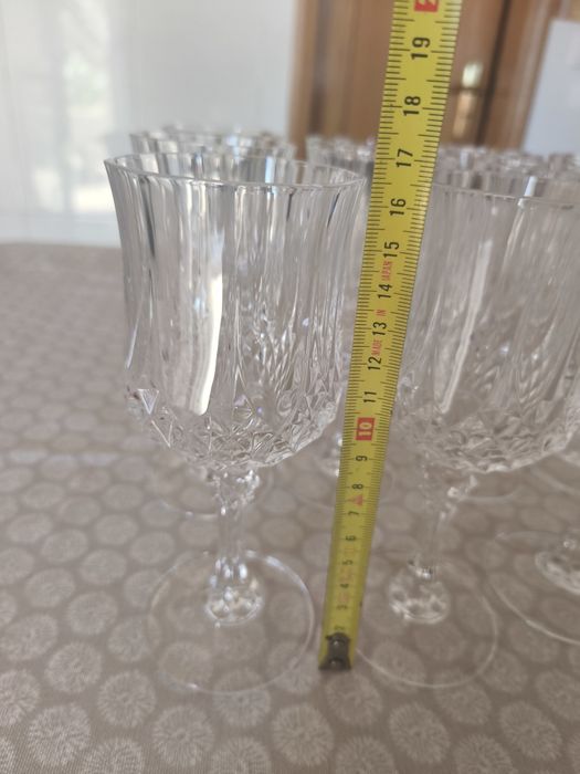 14 copos de cristal em muito bom estado