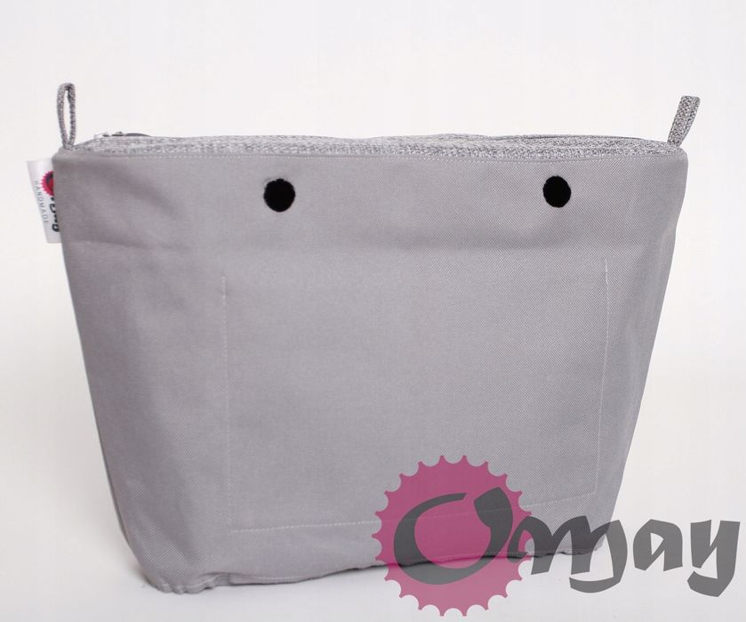 organizer OBAG STANDARD szara efektowna struktura 2 kieszenie OMAY