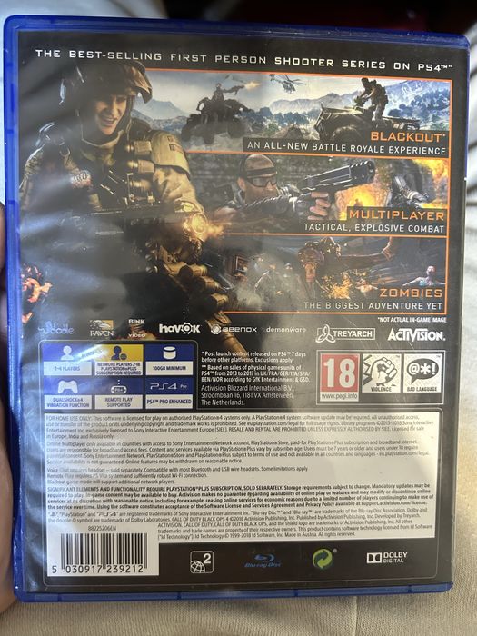 Диск Call of duty Black ops