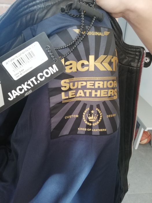 Kurtka skórzana JACK1T skórzana rozmiar M/L- piękna.