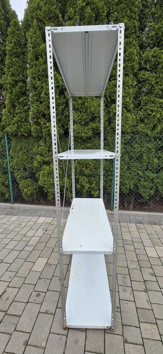 Regał skręcany wolnostojący metalowy półka 40x100cm / 200cm wys4 półki