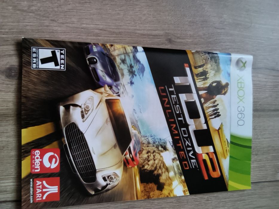 Książeczka z gry test drive unlimited 2 Xbox 360