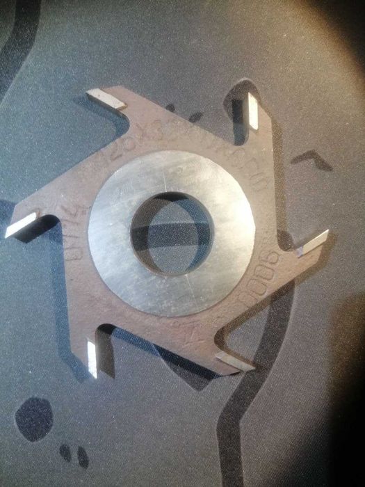 Фреза пазовая дисковая 125х32х10 СССР сталь Х6ВФ (с напайками)