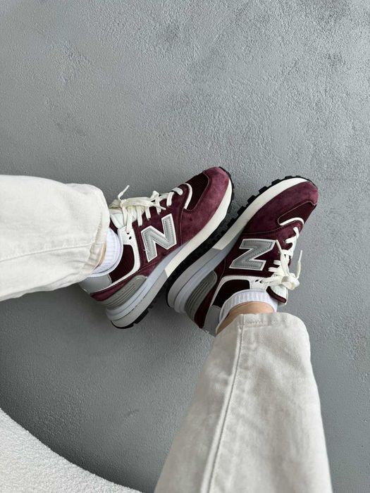!SALE! New Balance 574 Legacy Burgundy Grey 36 37 38 39 40 41 42 43 44 45 бордові