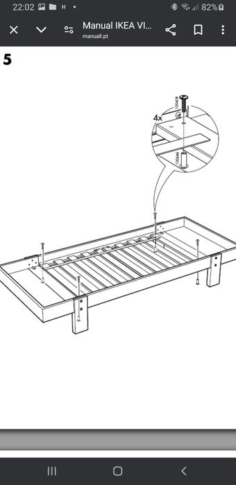 Cama extensível ikea64750634611329120