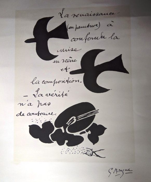 Litografia Georges Braque La Renaissance