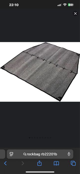 Tapete de bateria drum carpet black