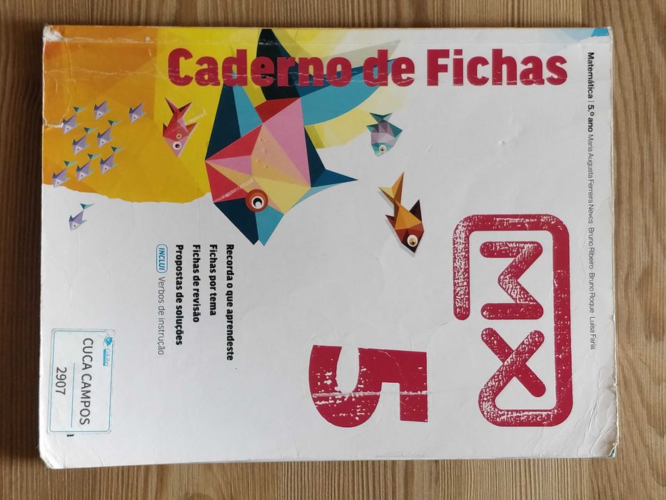 Caderno de Fichas Máximo Matemática 5ºano