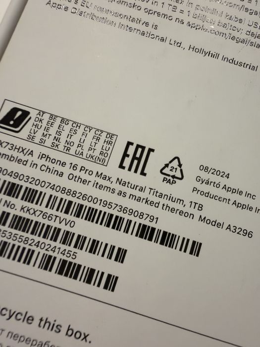 iPhone 16 pro max 1TB