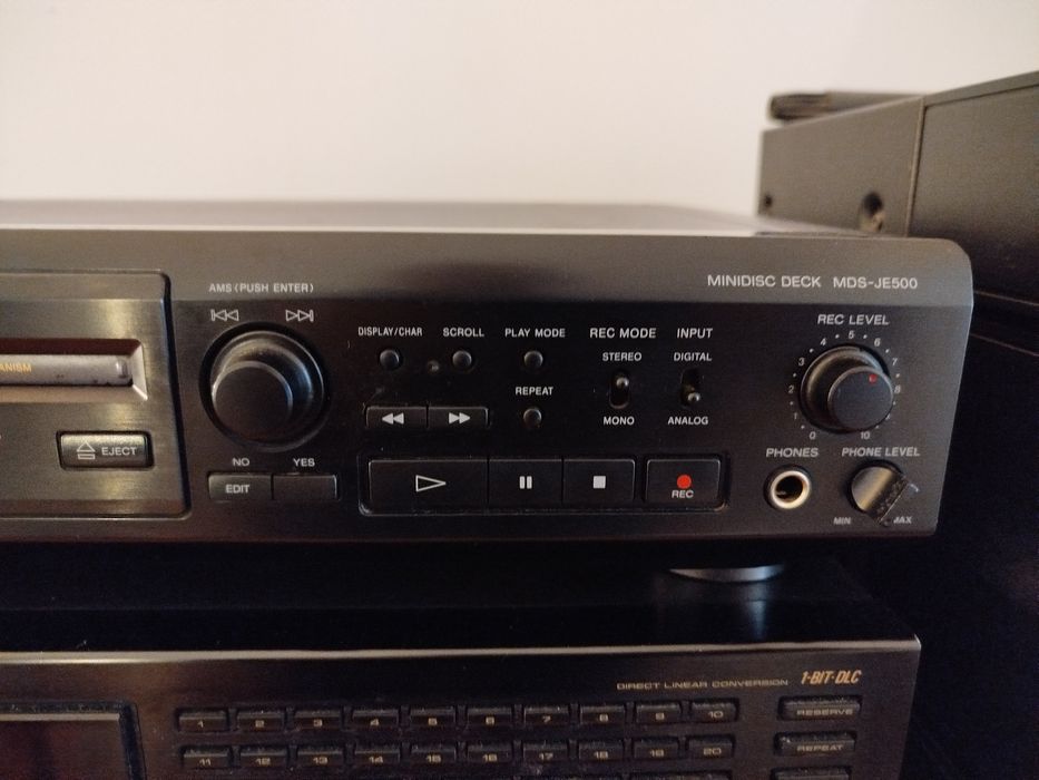 Sony MDS-JE500 minidisc (com problema na gravação)