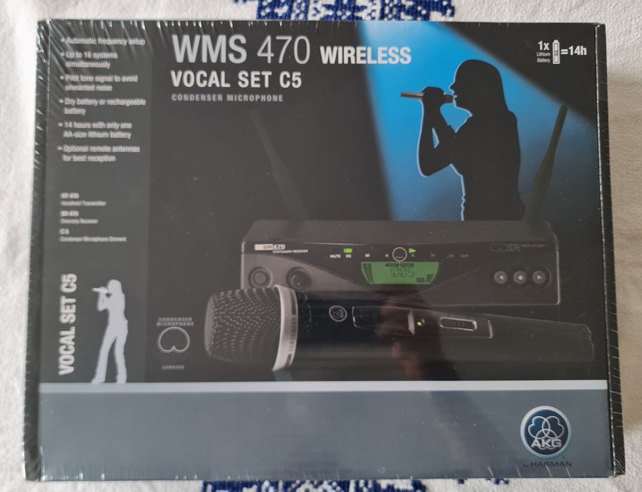 AKG WMS470 C5 Vocal Set BD8-50MW Wireless Microphone System