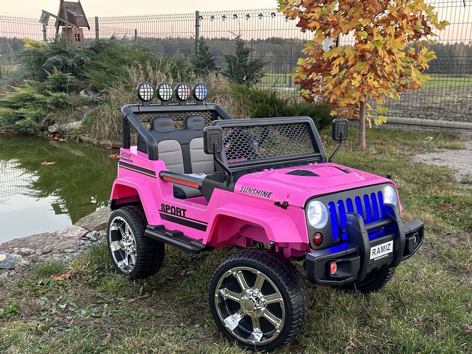 Auto na akumulator Duży JEEP dla dzieci 4x4 180 Watt Miękkie koła