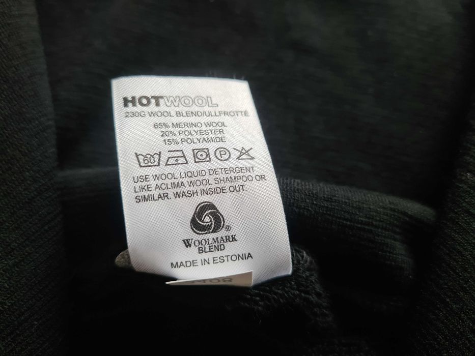 Bluza dres frotte, termiczna/trekking Aclima, merino wool/wełna r. S/M