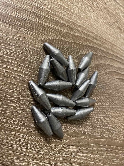 Рыболовное грузило оливка 15грам (свинец)