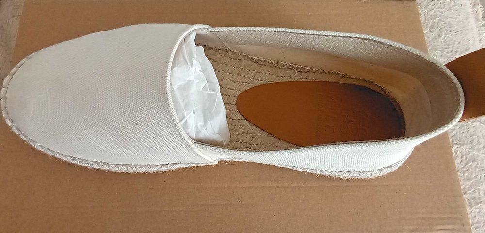 espadryle męskie r.42 białe