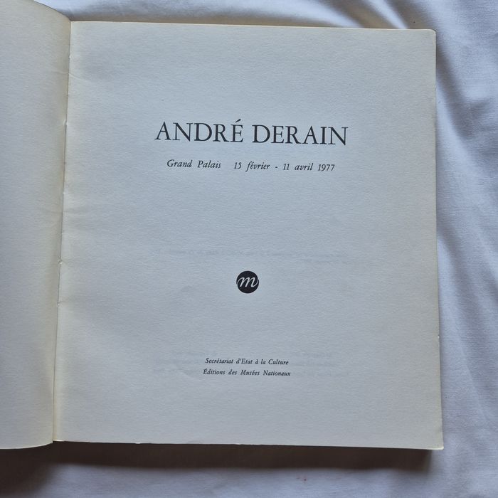 André Derain album katalog wystawy Grand Palais 1977