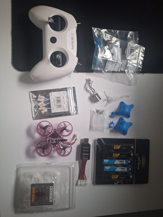 Tiny whoop + radio i dodatki
