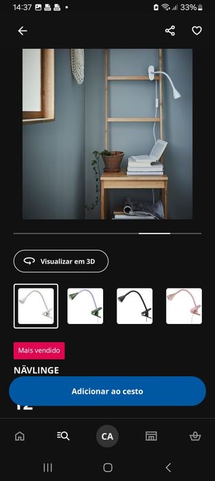 Vendo candeeiro led branco426580340859228165