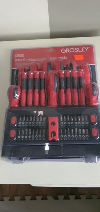 Zestaw wkrętaków z bitami Grosley GR  50 sztuk