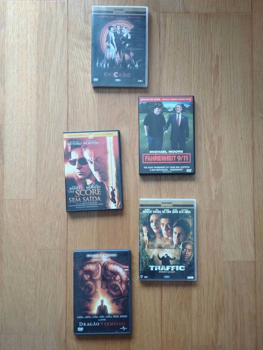 Pack filmes Chicago, Traffic, Score, Dragão Vermelho, Fahrenheit 9/11