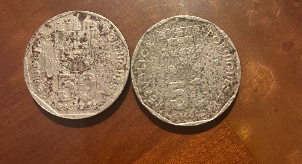 Moedas antigas portuguesas- escudos