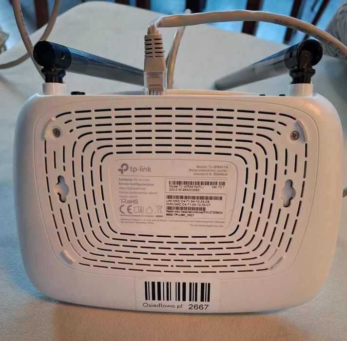 Bezprzewodowy router TP-Link TL-WR841N.