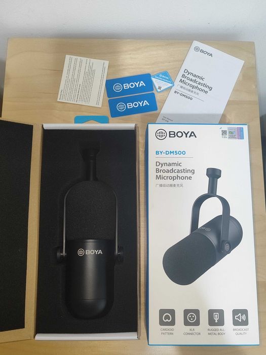 ZESTAW mikrofon Boya DM500 + Interfejs audio
