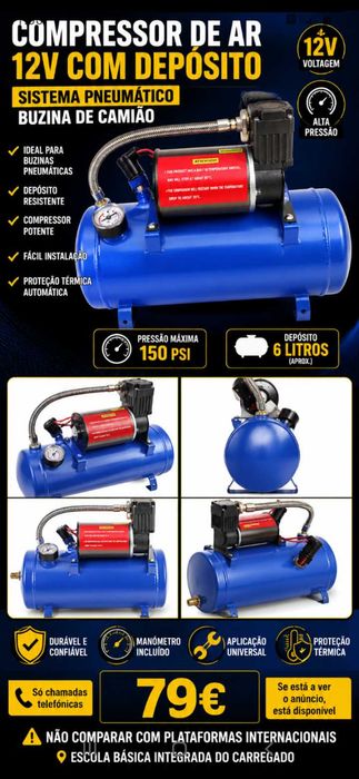 Compressor de Ar.99€. Oportunidade