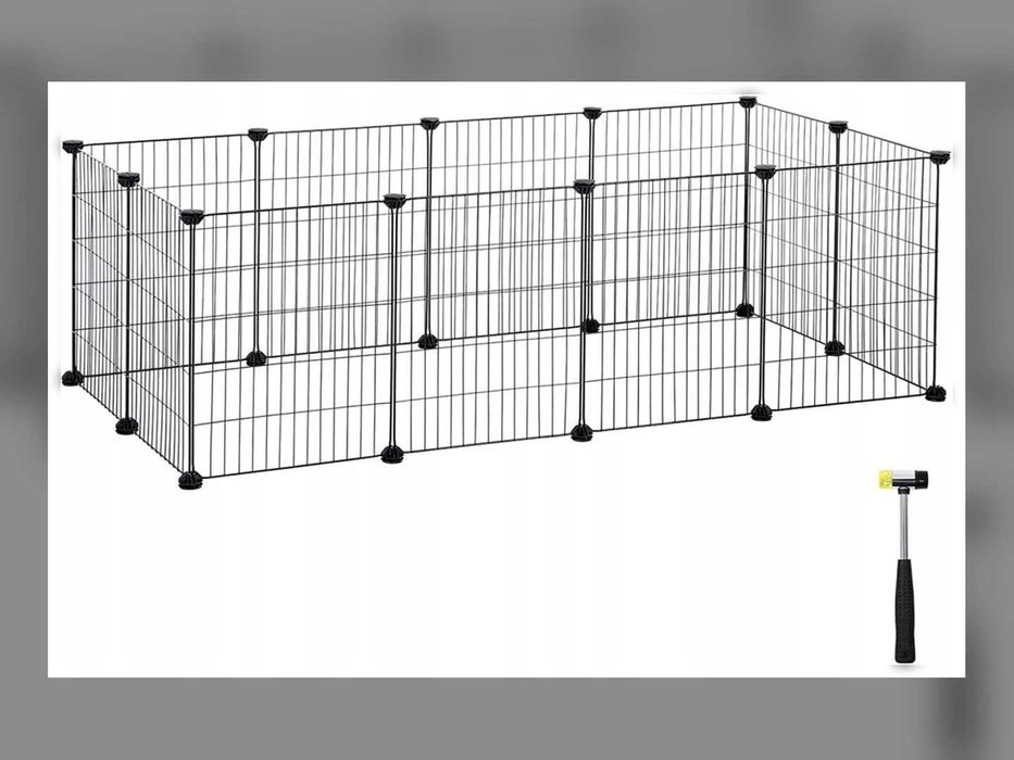 Nowy Kojec Dla Królika Świnki 12 Paneli 143x73x46 Cm Wybieg Modułowy