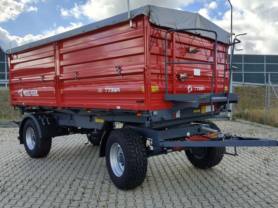 Metal-Fach T739A  Przyczepa rolnicza 14 ton wywrotka dwuosiowa Metal-Fach T739A nowa