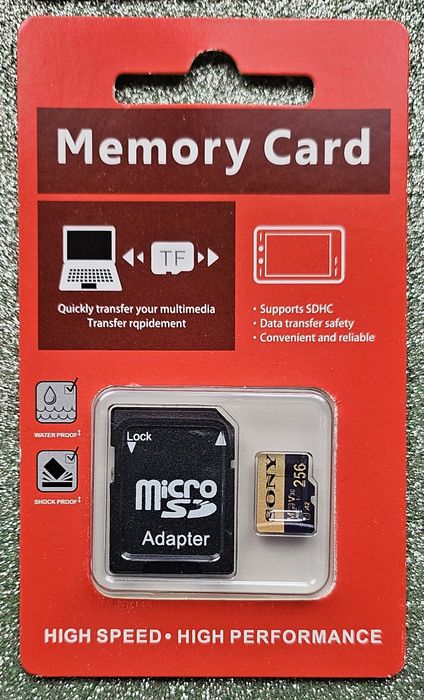 4 cartões de memória Sony de 128gb/256gb/512gb