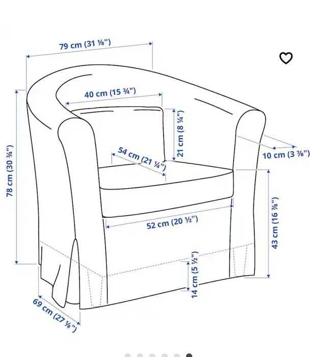 Poltrona IKEA TULLSTA Poltrona, Largura da mesa: 48 cm Altura