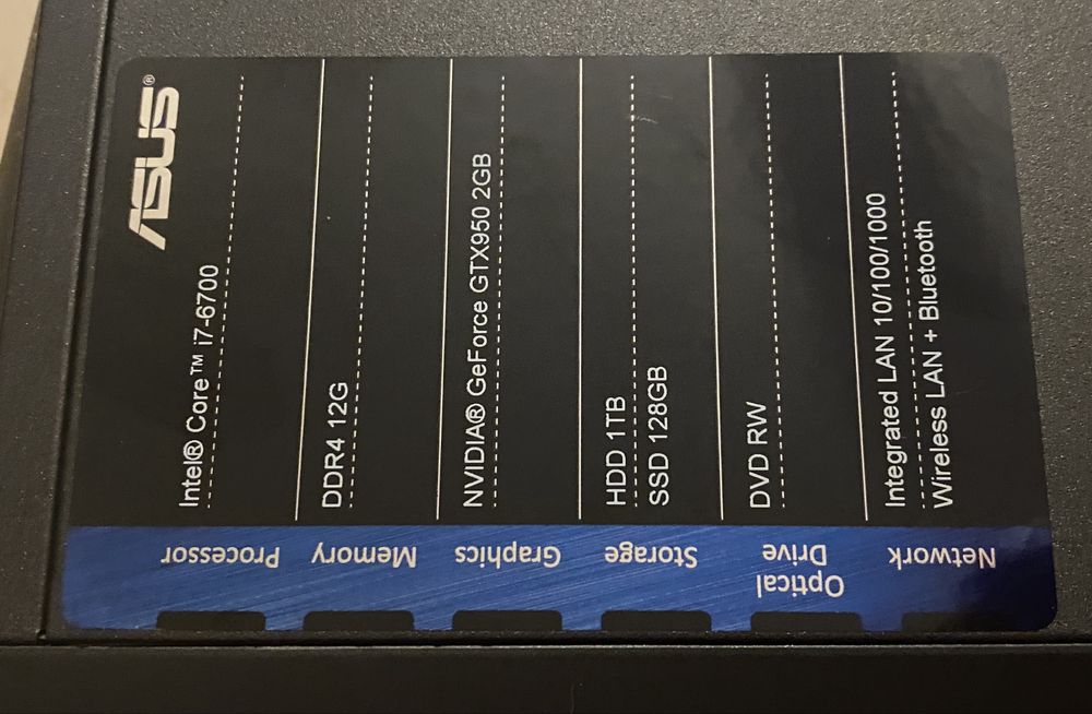 Computador ASUS Intel Core i7-6700