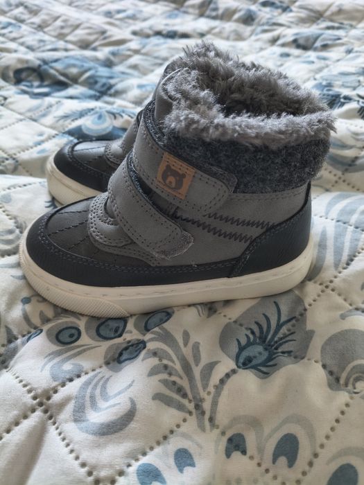 Buty zimowe dziecięce ocieplane szare Cool Club