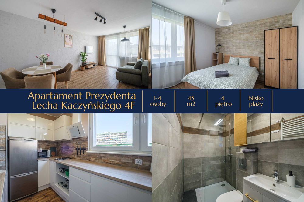 Nowoczesne Apartamenty - Blisko morza - nawet do 4 osób