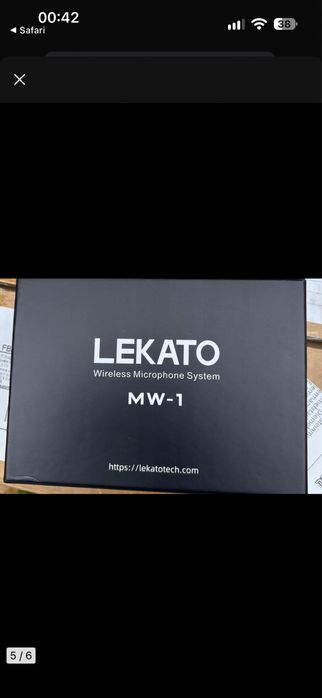 Bezprzewodowy System XLR 5.8GHz LEKATO Nadajnik Odbiornik Mikrofon 4Ch