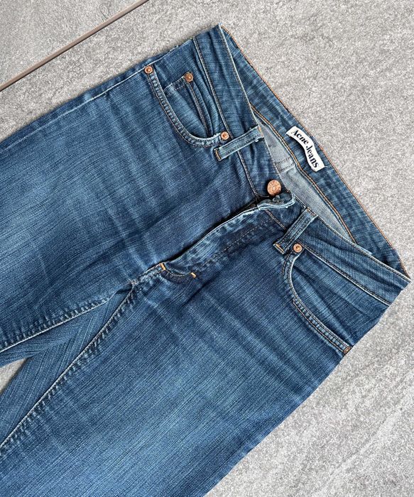 Spodnie jeansowe ACNE JEANS Hep Raw damskie dżinsy slim r. 28/32