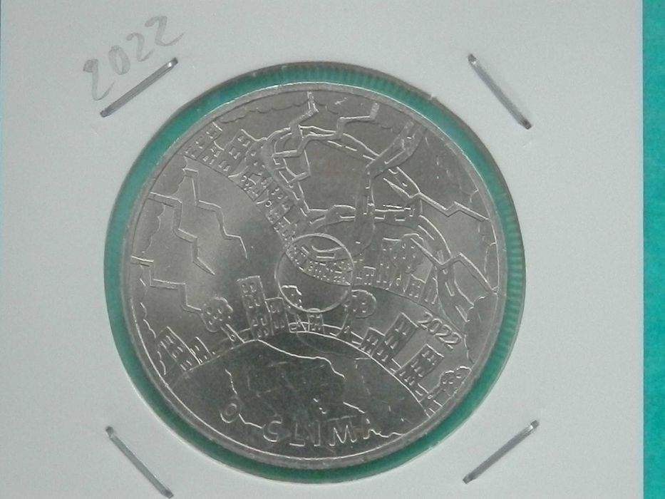 1084 - Euro: 5,00 euros 2022 cuni, O Clima, por 5,50 euros