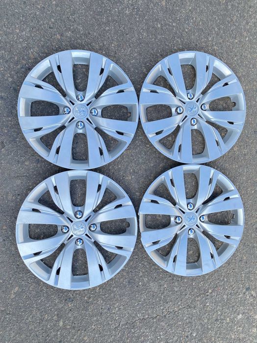 Колпаки оригинальные R 15 Пежо 108 206 208 307 308 407 408 Peugeot Комплект
