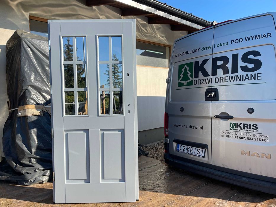 Drzwi zewnętrzne drewniane na wymiar ANGIELSKIE DOSTAWA CAŁA POLSKA