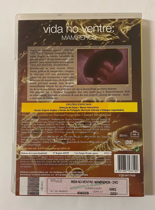 National Geoographic - Vida no Ventre: Mamíferos / In the Womb Animals