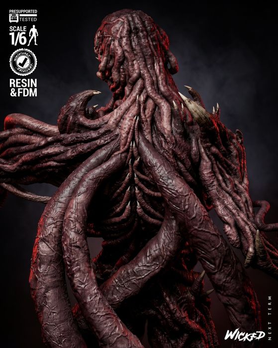 Figurka 3D  Stranger Things VECNA– Fan Art, druk 16K