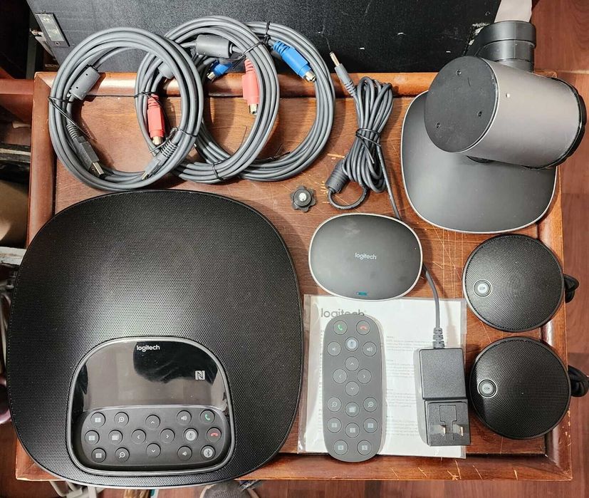 Logitech GROUP PTZ pro 2 с двумя микрофонами с базой управления