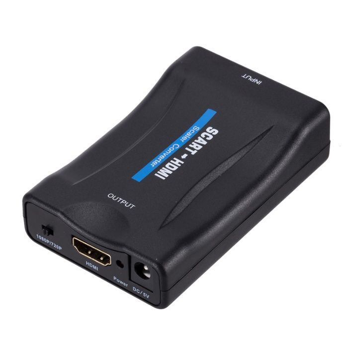 SCART to1080P Style HDMI Audio Converter Scaler Box w/USB Cable HDTV H