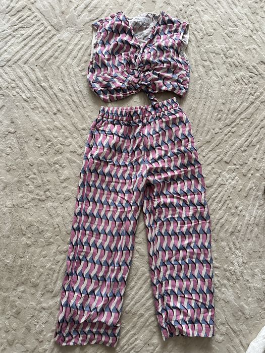 Штани, костюм Zara льон
