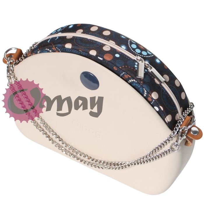 organizer OBAG MOON LIGHT chocomay granat beż hummus 2 kieszenie OMAY