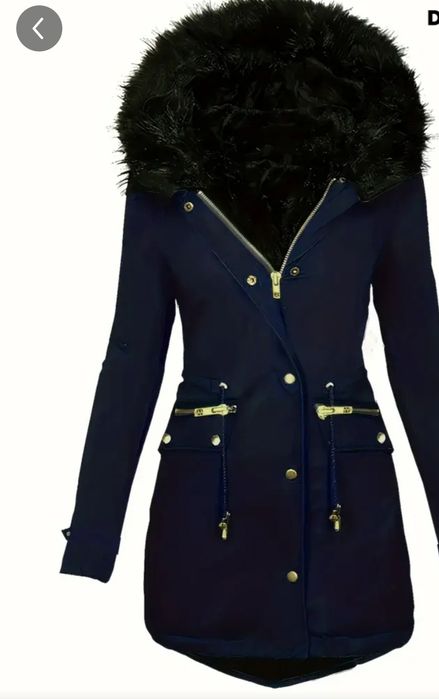 Kurtka płaszczyk ocieplana Plus Size 2xl