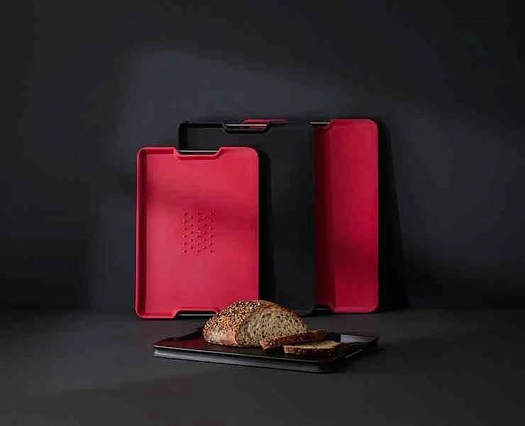 Deska XL Cut&Carve Plus, czerwona / Joseph Joseph